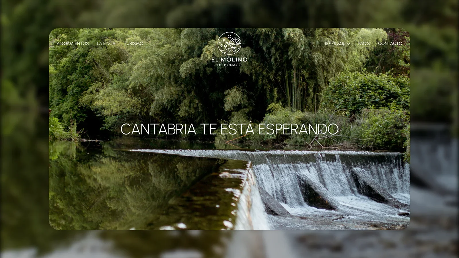 Sección del sitio web de El Molino de Bonaco