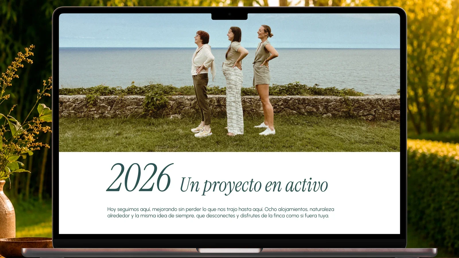 Sección del sitio web de El Molino de Bonaco
