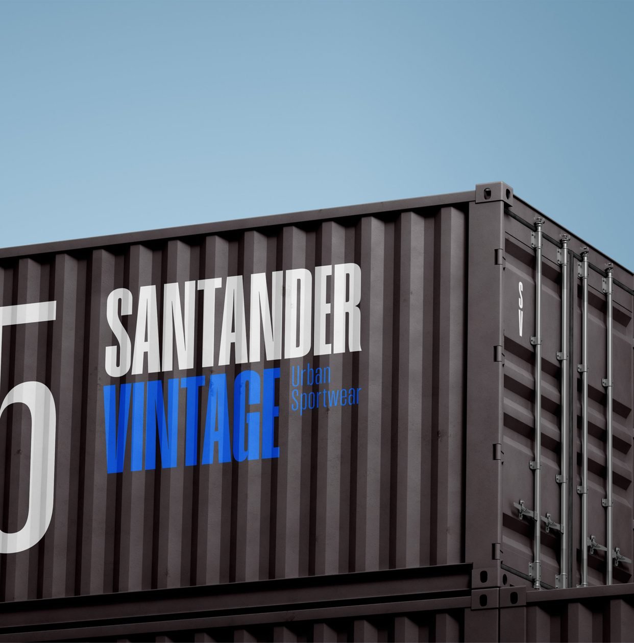 Contenedor con el branding de Santander Vintage Urban Sportwear