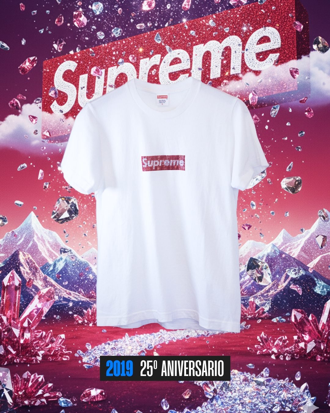 Publicación de Instagram de Santander Vintage por su aniversario con camiseta vintage