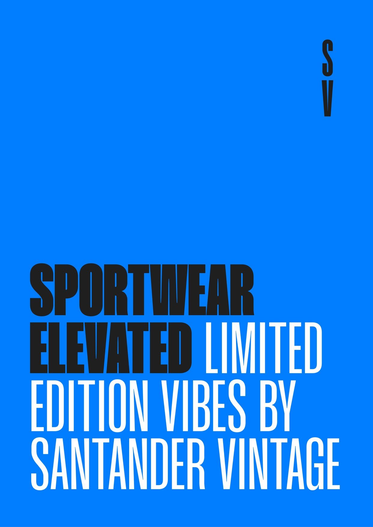 Pieza Sportwear Elevated Limited Edition de Santander Vintage