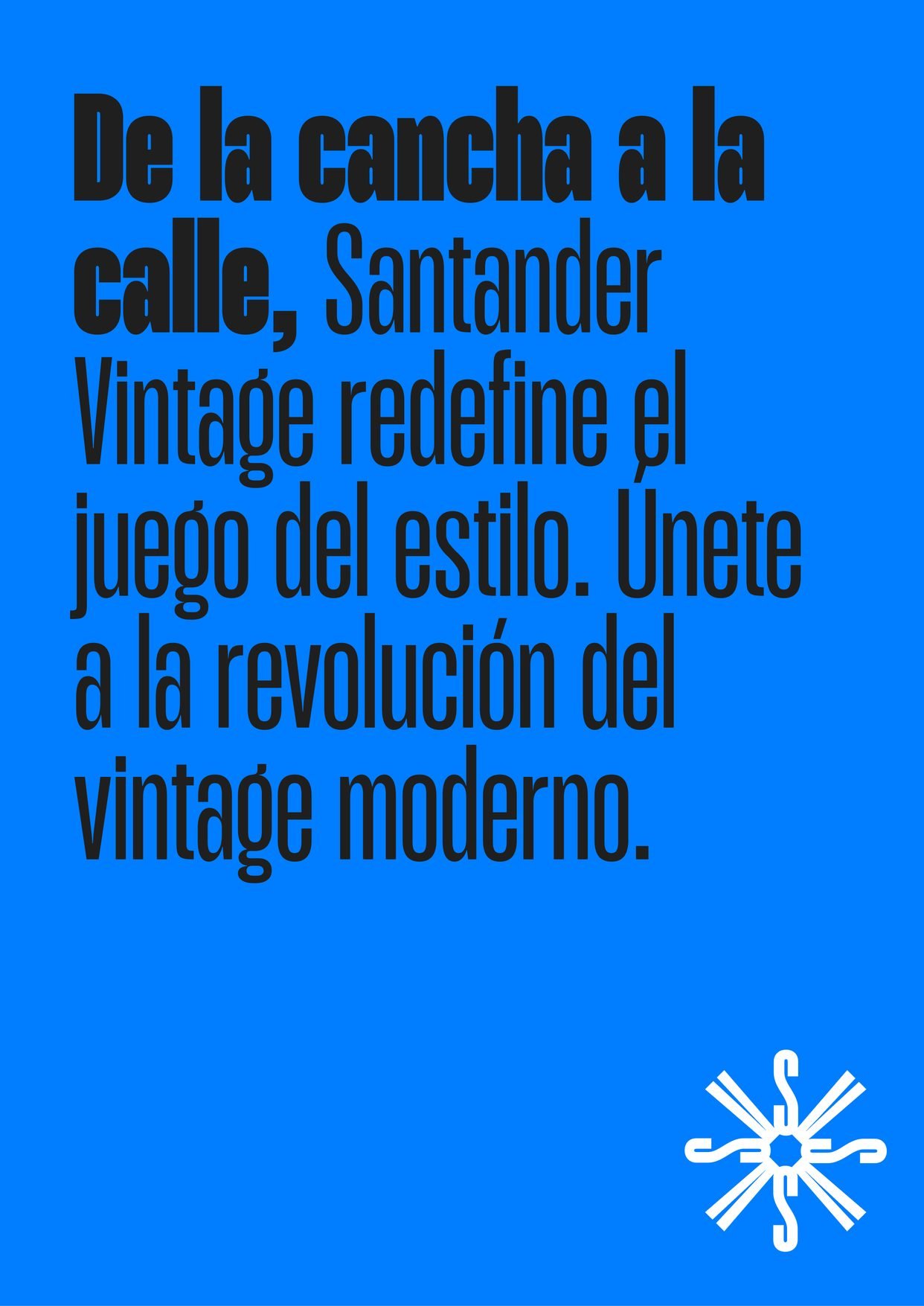 Tono de marca de Santander Vintage: de la cancha a la calle