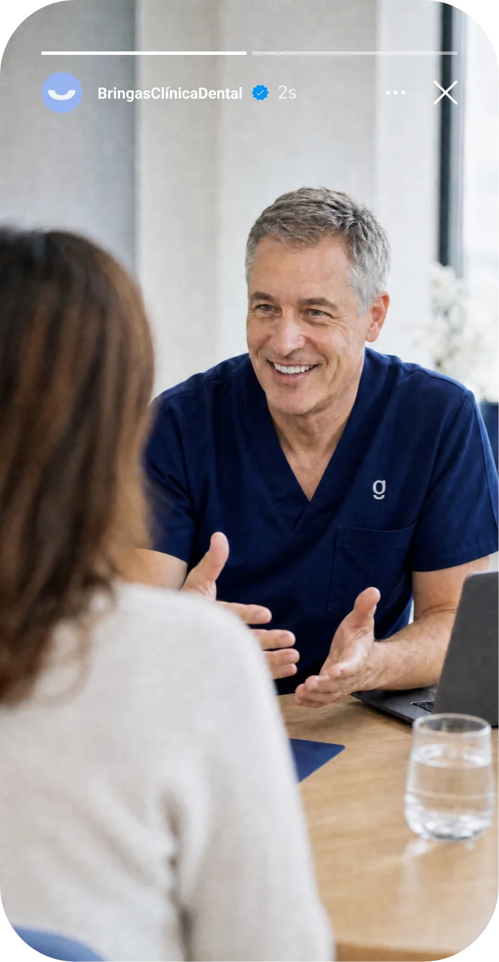 Story de Bringas: el doctor explicando un tratamiento